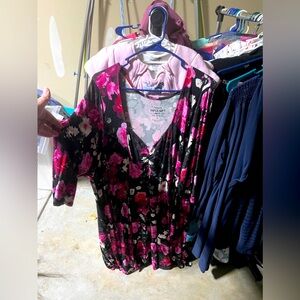 Torrid floral midi dress size 4